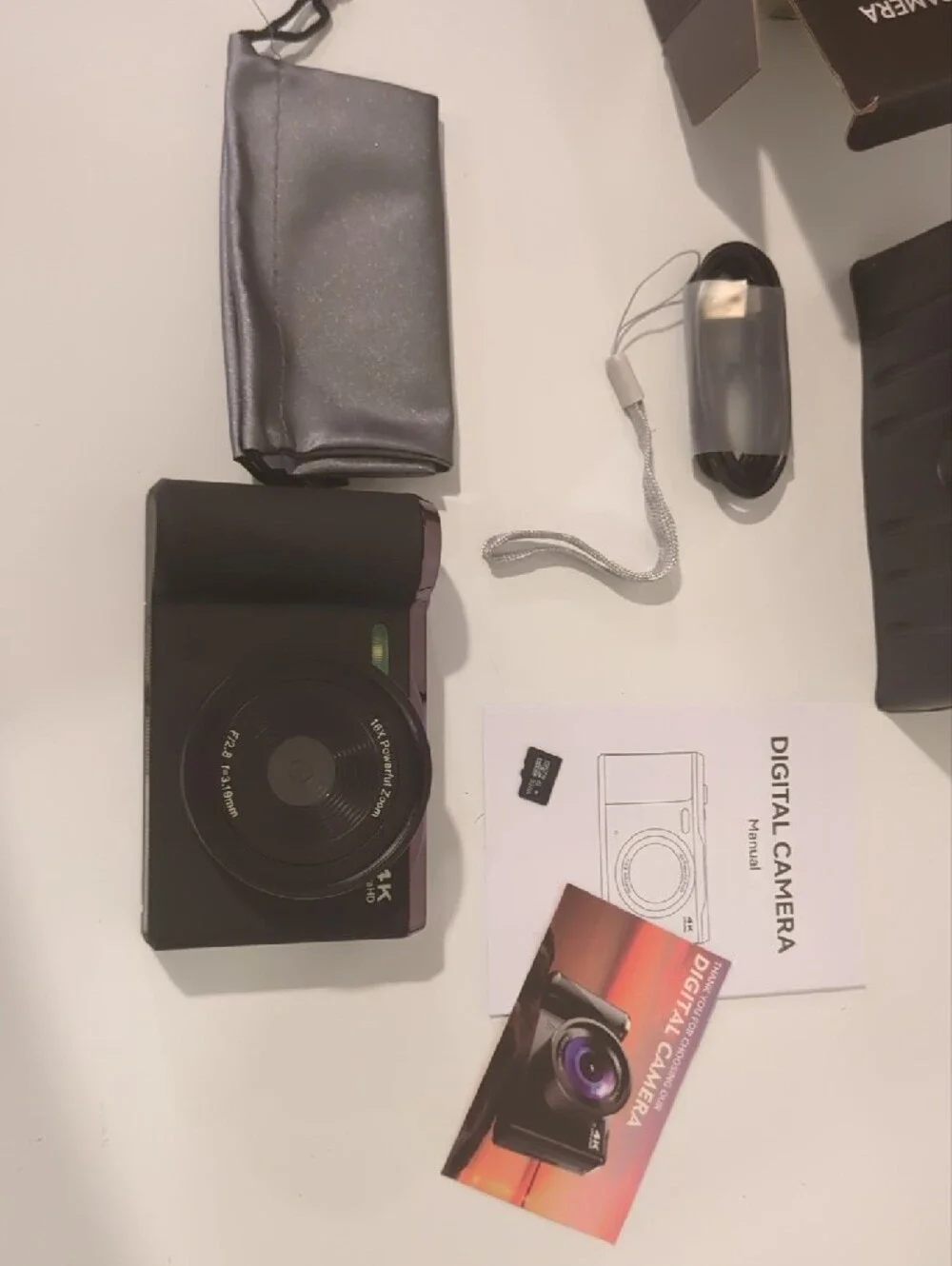 4K Digital Camera – Black Kids Toy Camera